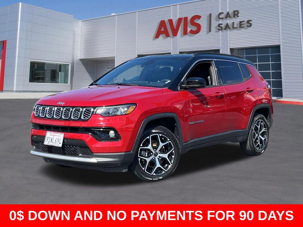 Red 2025 Jeep Compass Limited 4WD SUV / Crossover Four-Wheel Drive 8-Speed Automatic