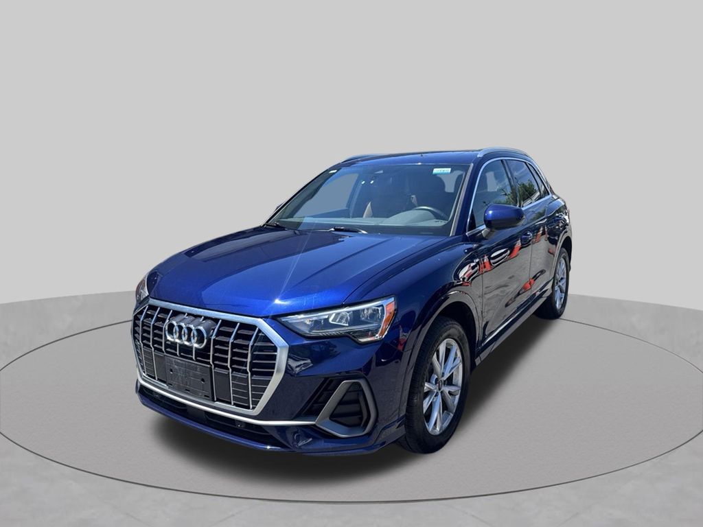 Blue Metallic 2022 Audi Q3 SUV / Crossover All-Wheel Drive 8-Speed Automatic