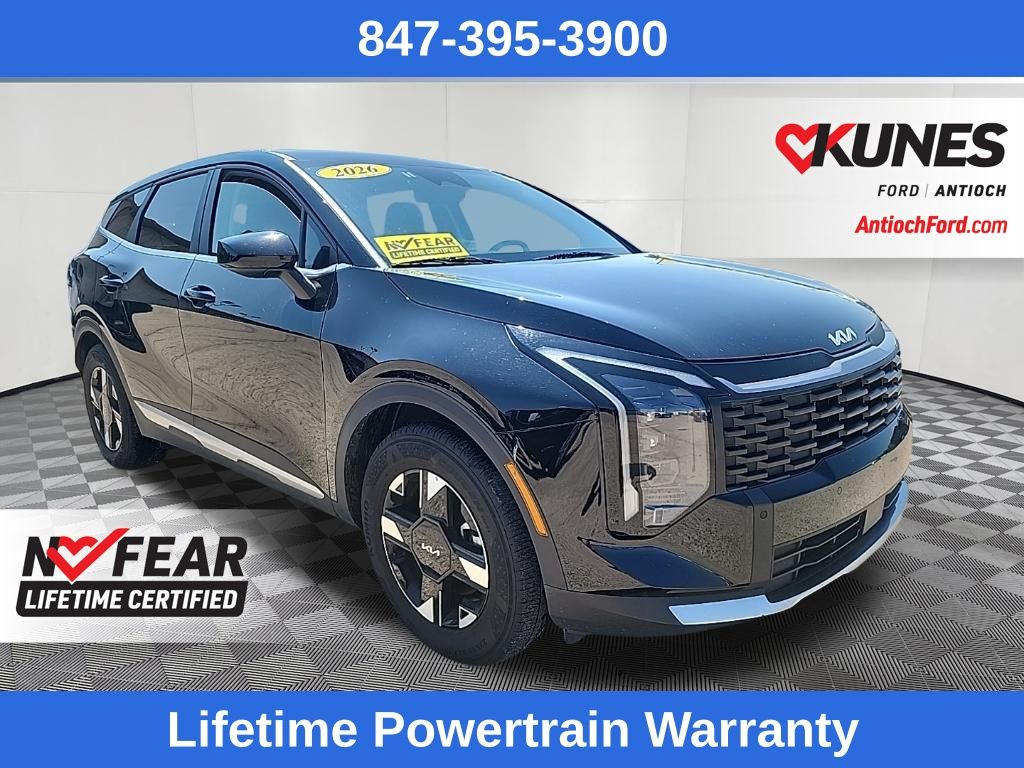 Ebony Black 2026 Kia Sportage SUV / Crossover Front-Wheel Drive 8-Speed Automatic