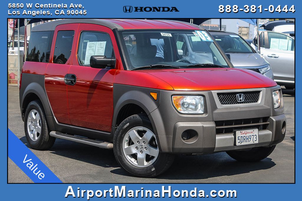 SUNSET ORANGE PEARL 2003 Honda Element EX AWD SUV / Crossover All-Wheel Drive 4-Speed Automatic Overdrive