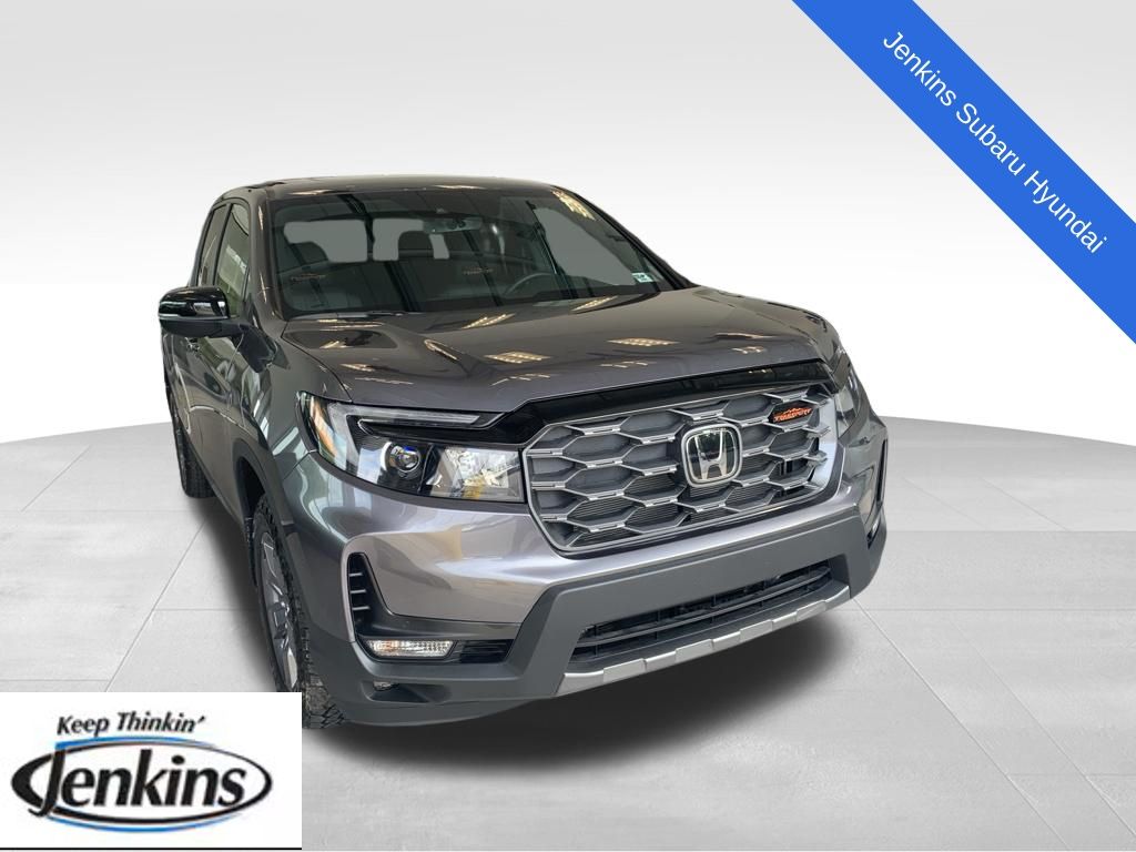 Gray 2025 Honda Ridgeline Pickup Truck All-Wheel Drive 9-Speed Automatic
