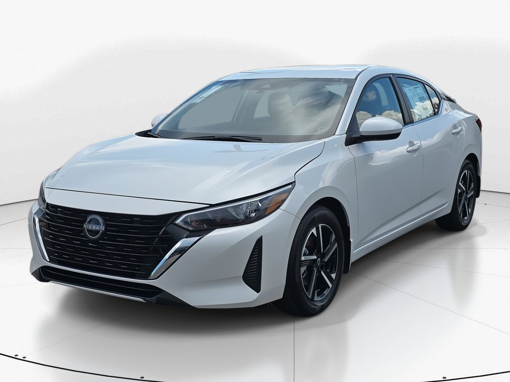 2025 Aspen White Tricoat Nissan Sentra SV FWD Sedan