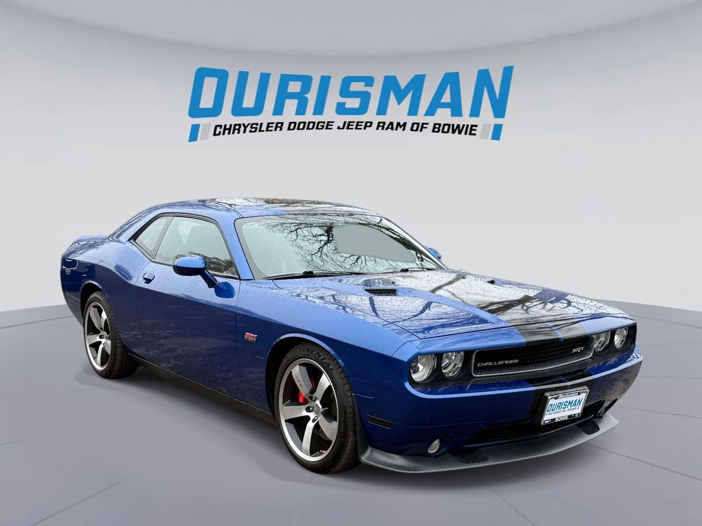 Blue 2012 Dodge Challenger SRT8 392 RWD Coupe Rear-Wheel Drive 5-Speed Automatic