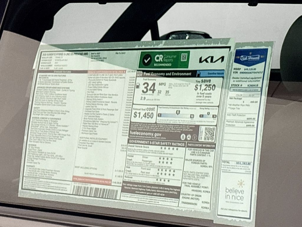 2026 Kia Sorento Hybrid X-Line SX Prestige