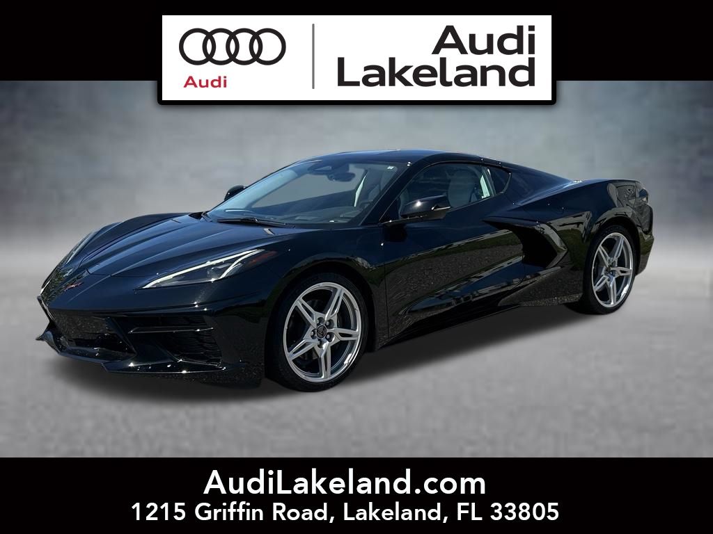 Black 2025 Chevrolet Corvette Coupe Rear-Wheel Drive 8-Speed Dual Clutch