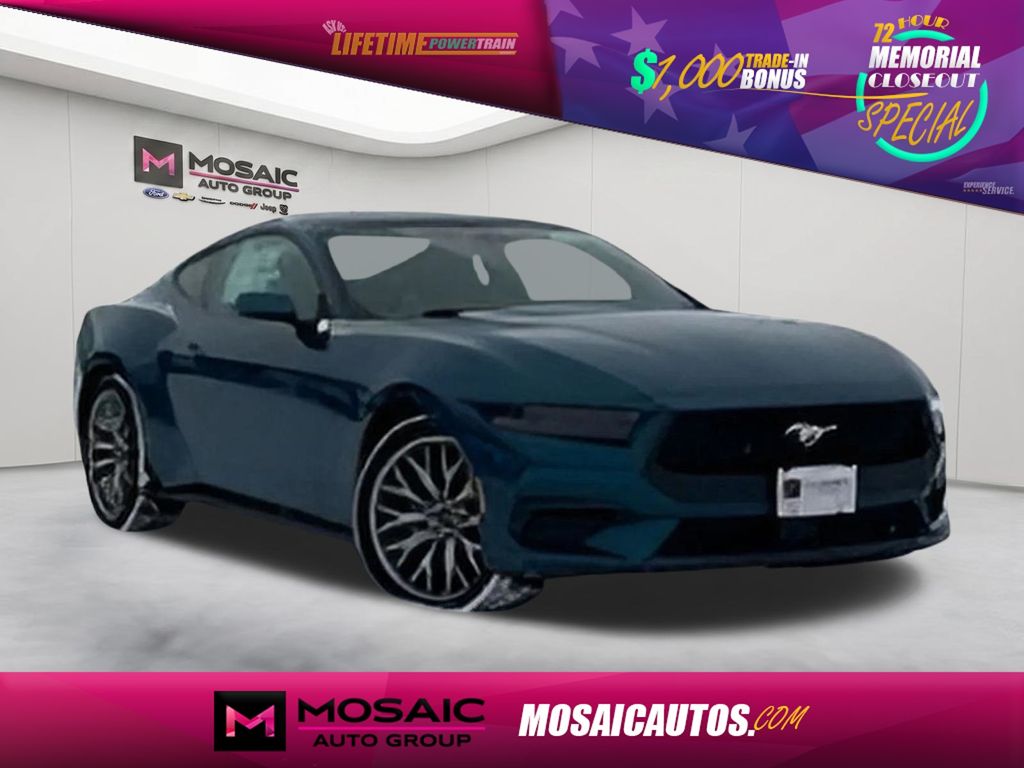 Adriatic Blue Metallic 2026 Ford Mustang EcoBoost Premium Fastback RWD Coupe Rear-Wheel Drive Automatic