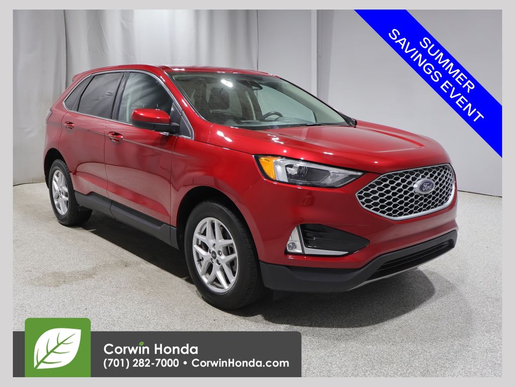 Rapid Red Metallic Tinted Clearcoat 2024 Ford Edge SUV / Crossover All-Wheel Drive 8-Speed Automatic