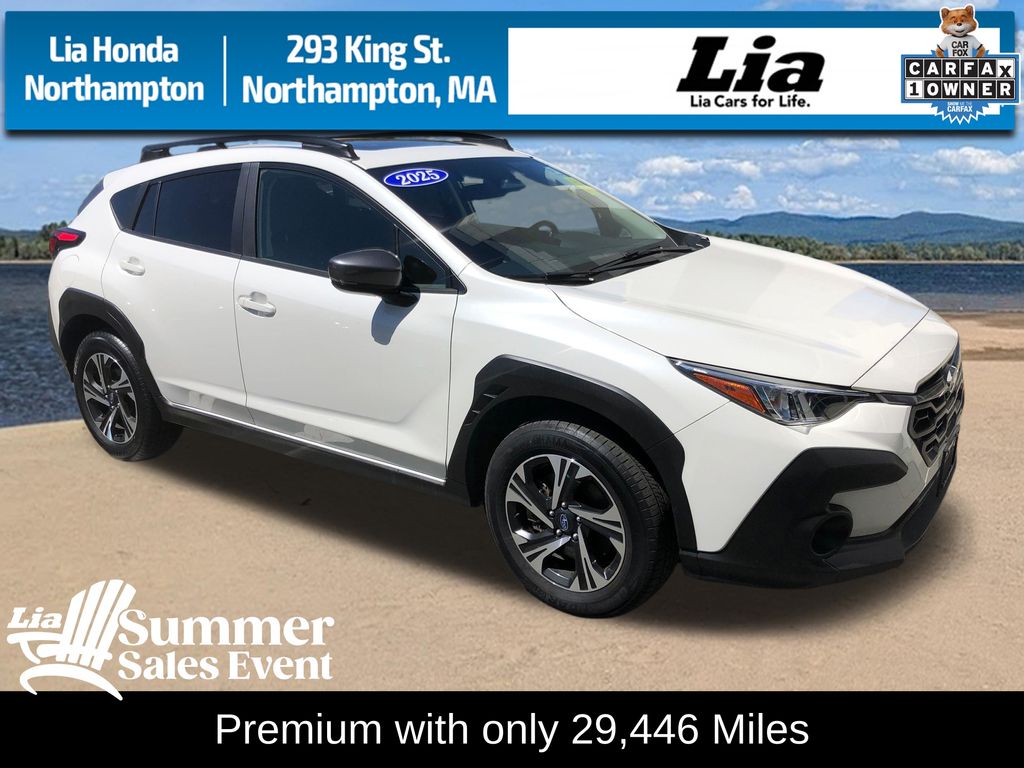 Crystal White Pearl 2025 Subaru Crosstrek SUV / Crossover All-Wheel Drive Continuously Variable Transmission
