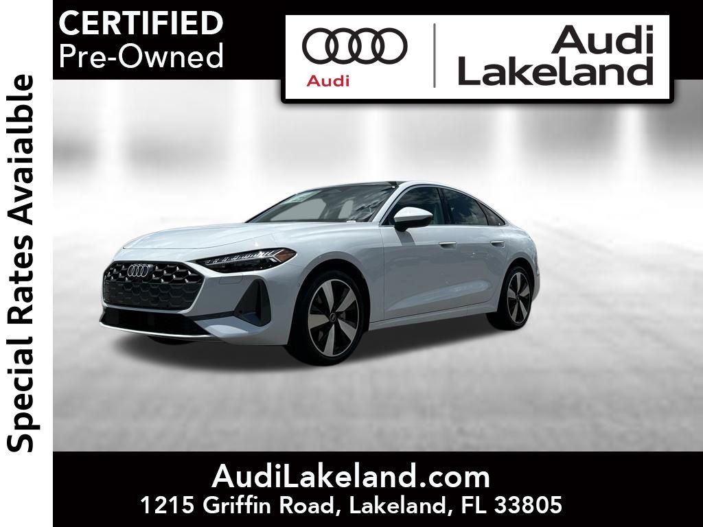 Glacier White 2025 Audi A5 Sedan All-Wheel Drive 7-Speed Automatic