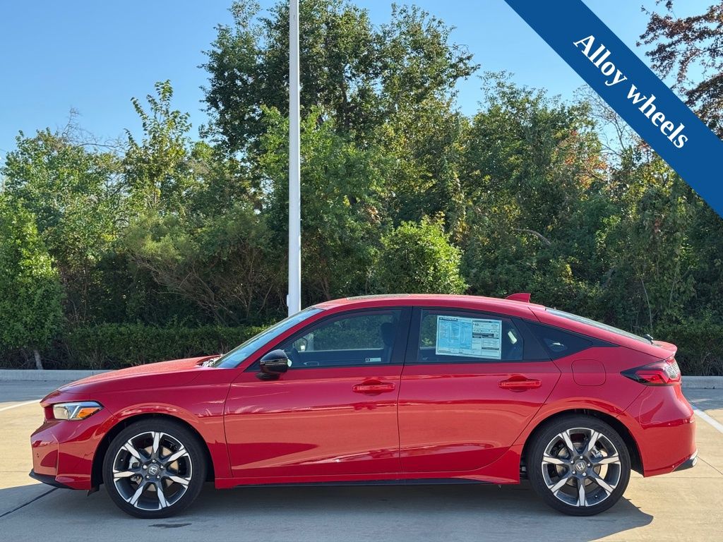 2026 Honda Civic Hybrid Sport Touring Red at Community Honda