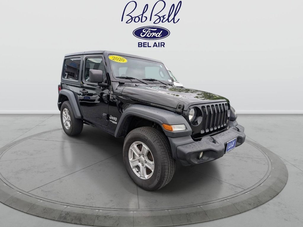 Black Clearcoat 2020 Jeep Wrangler Sport S 4WD SUV / Crossover Four-Wheel Drive 8-Speed Automatic