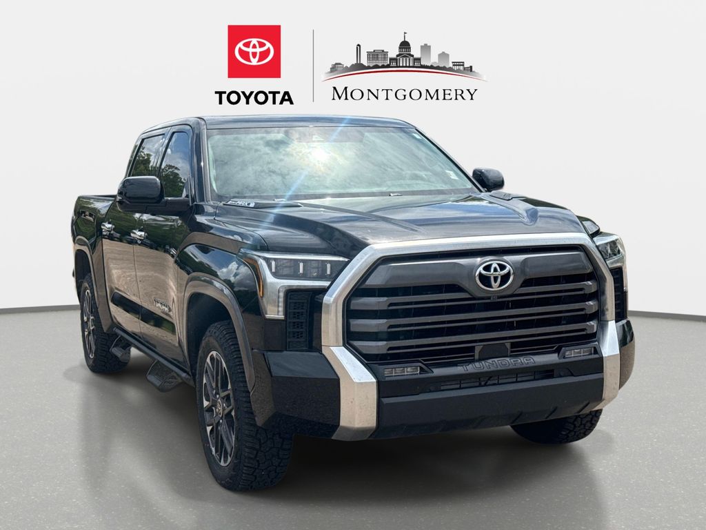 Midnight Black Metallic 2023 Toyota Tundra Hybrid Limited HV CrewMax Cab 4WD Pickup Truck Four-Wheel Drive Automatic