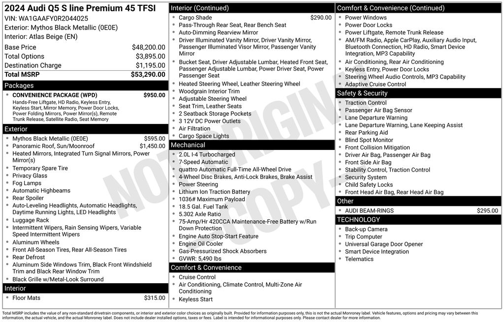 Used Car 2024 Audi Q5  45 S Line Premium For Sale Under $40,000 In Austin, Texas
