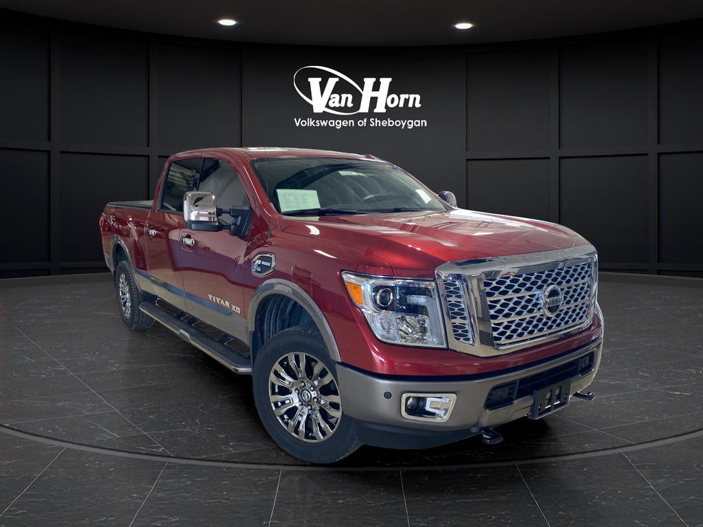 Cayenne Red 2016 Nissan Titan Pickup Truck Four-Wheel Drive 6-Speed Automatic