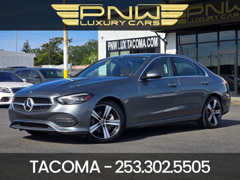 Selenite Gray Metallic 2022 Mercedes-Benz C-Class Sedan Rear-Wheel Drive 9-Speed Automatic