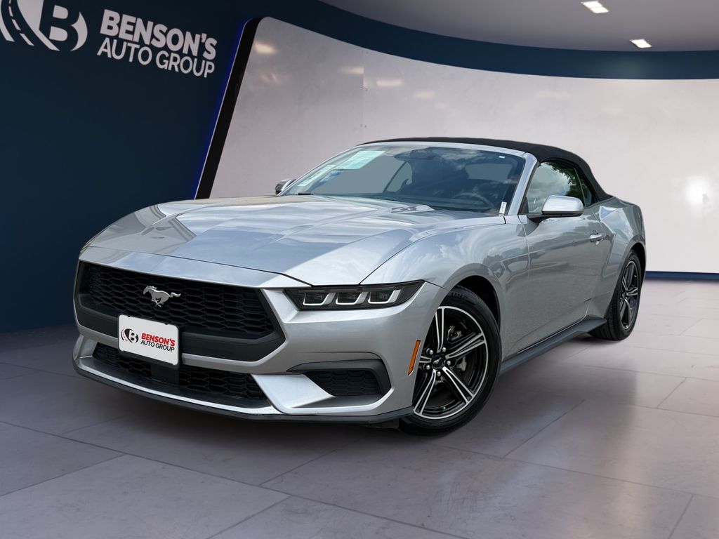 Silver Metallic 2024 Ford Mustang EcoBoost Premium Convertible RWD Convertible Rear-Wheel Drive Automatic