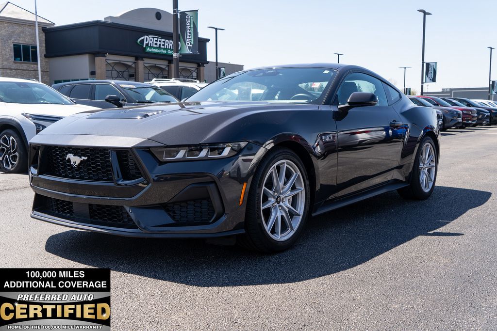 Gray Metallic 2024 Ford Mustang GT Premium Fastback RWD Coupe Rear-Wheel Drive Automatic
