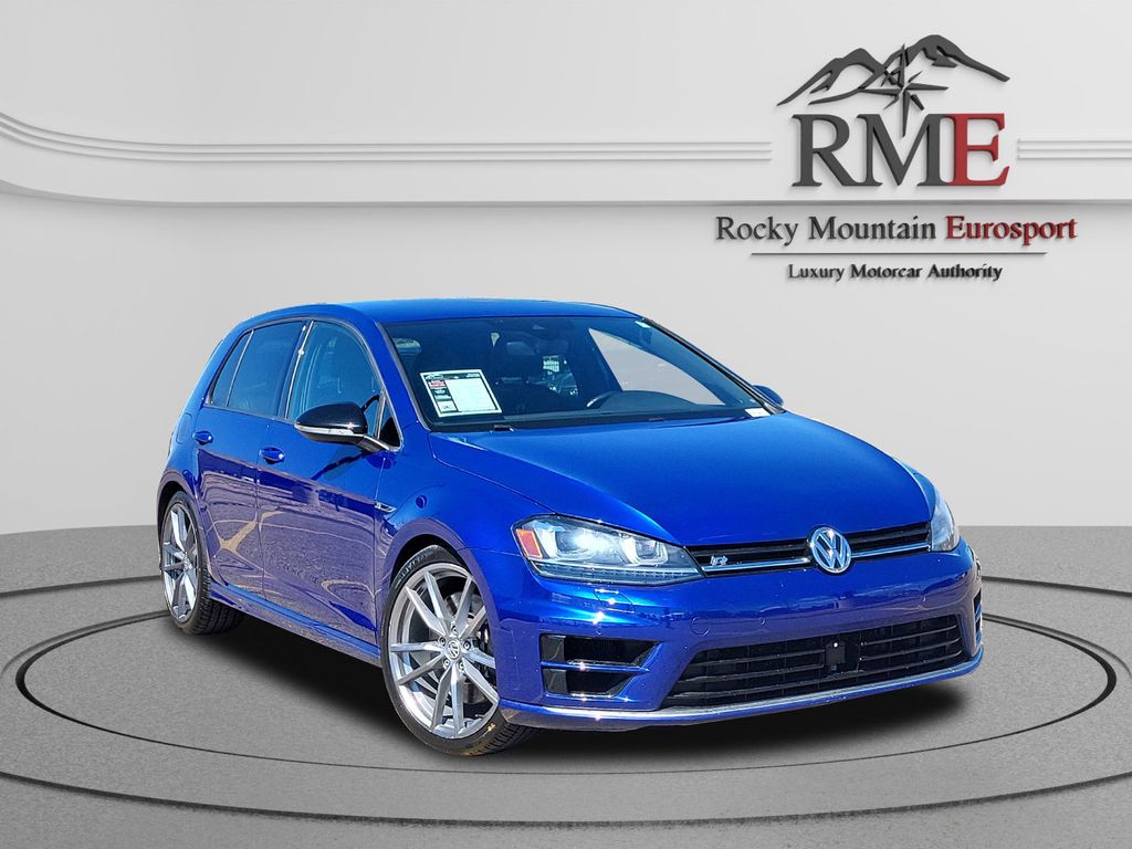 Blue Metallic 2017 Volkswagen Golf R 4-Door AWD with DCC and Navigation Hatchback All-Wheel Drive 6-Speed Dual Clutch