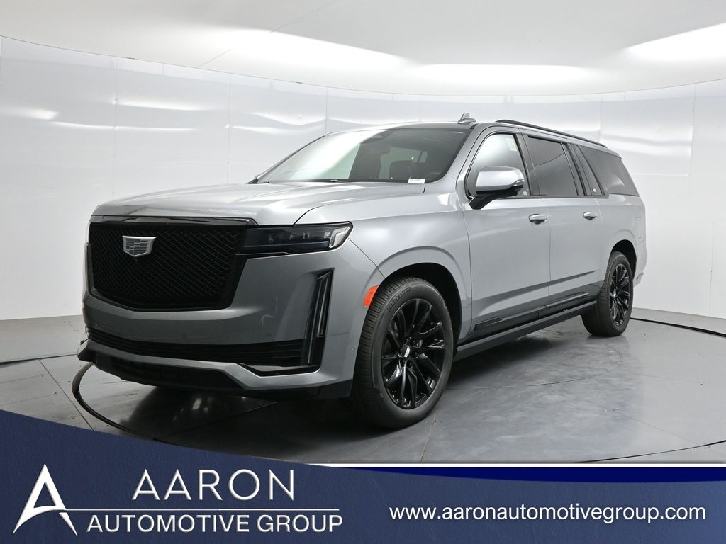 Argent Silver Metallic 2023 Cadillac Escalade ESV SUV / Crossover Four-Wheel Drive Automatic
