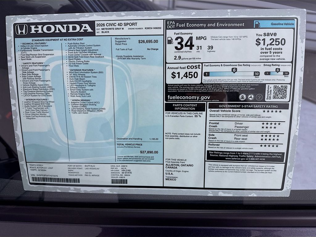 Thumbnail: 2026 Honda Civic - 9