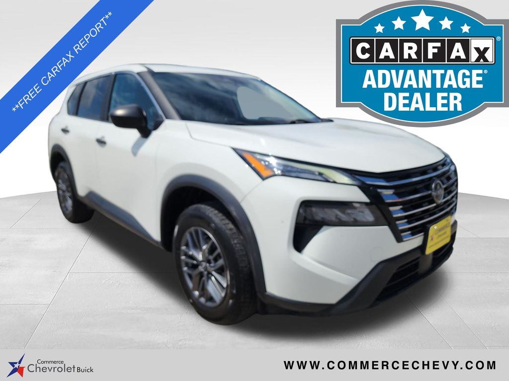Glacier White 2024 Nissan Rogue SUV / Crossover Front-Wheel Drive Continuously Variable Transmission