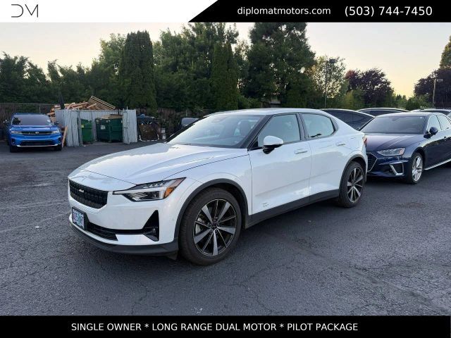 White (Snow) 2022 Polestar 2 Long Range Dual Motor Fastback AWD Sedan All-Wheel Drive 1-Speed Automatic