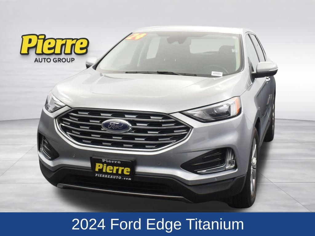 Silver Metallic 2024 Ford Edge SUV / Crossover All-Wheel Drive 8-Speed Automatic