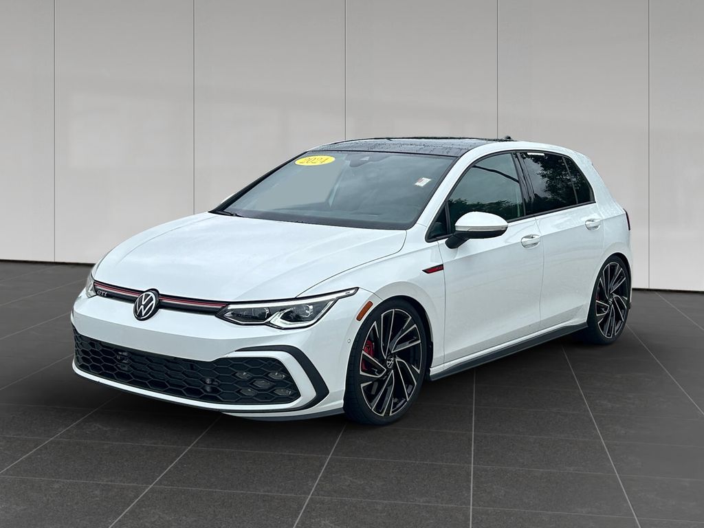 White 2024 Volkswagen Golf GTI Hatchback Front-Wheel Drive 7-Speed Dual Clutch