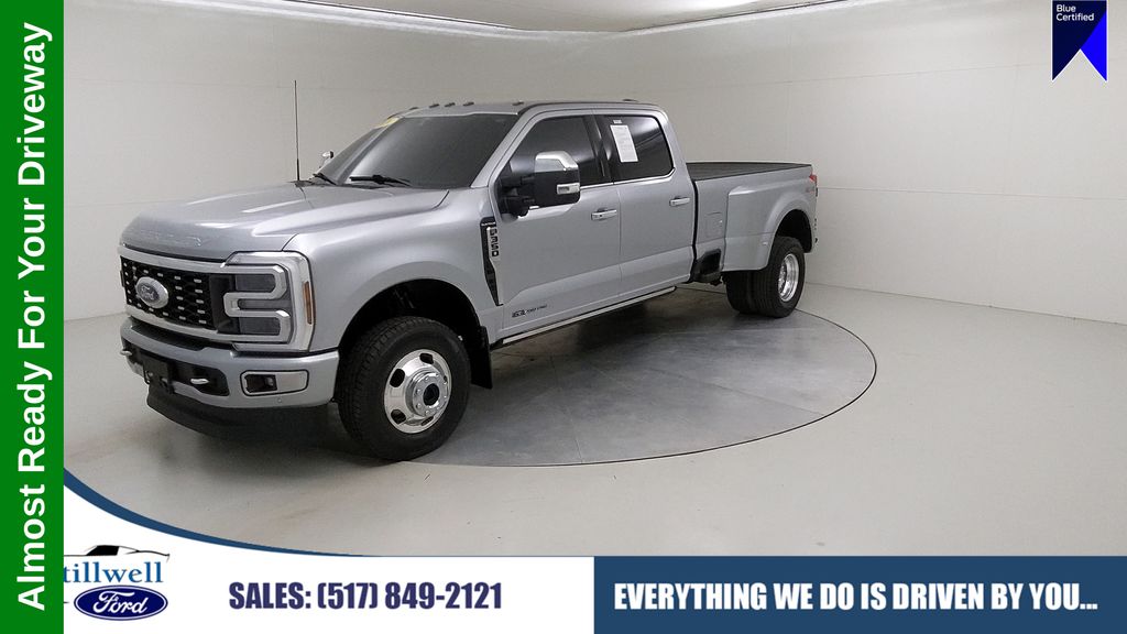 Silver 2024 Ford F-350 Super Duty Pickup Truck Four-Wheel Drive Automatic