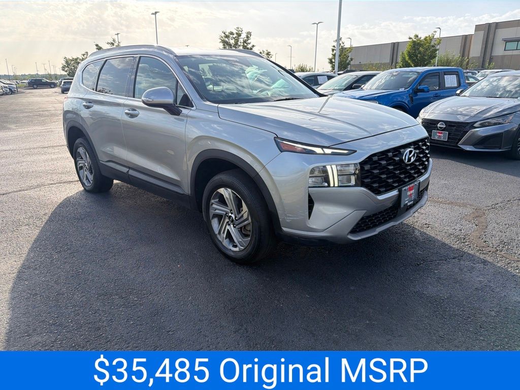 Shimmering Silver Pearl 2023 Hyundai Santa Fe SUV / Crossover All-Wheel Drive 8-Speed Automatic