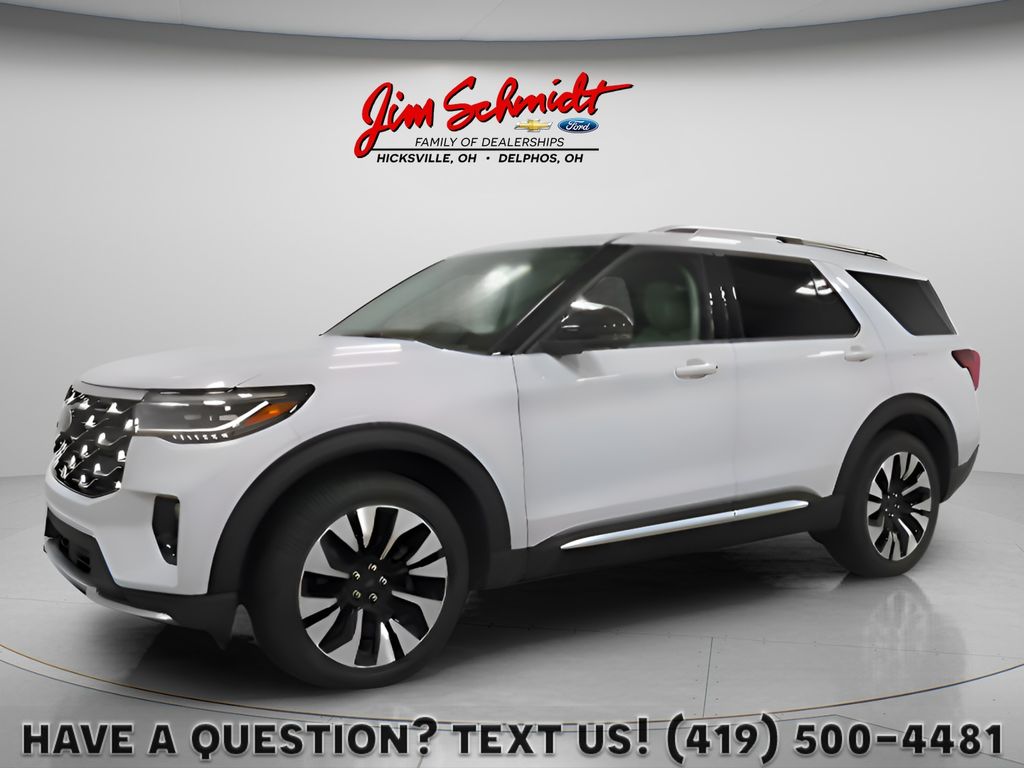 Space White Metallic 2026 Ford Explorer SUV / Crossover All-Wheel Drive Automatic