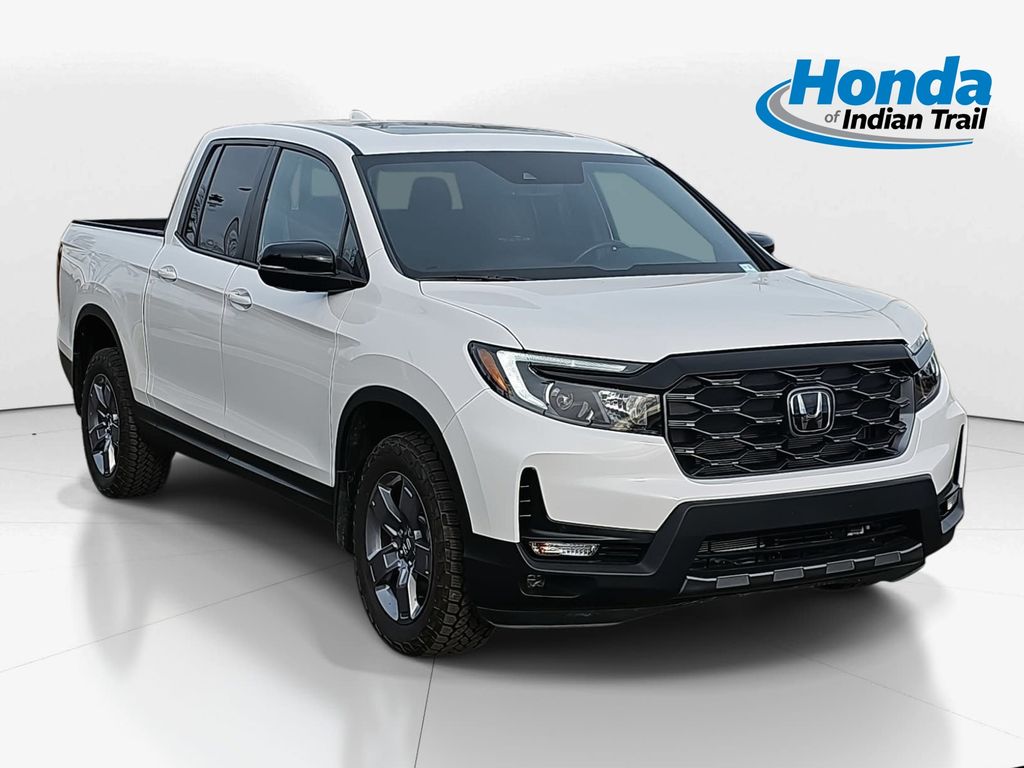 Gray (Platinum) 2025 Honda Ridgeline TrailSport AWD Pickup Truck All-Wheel Drive 9-Speed Automatic