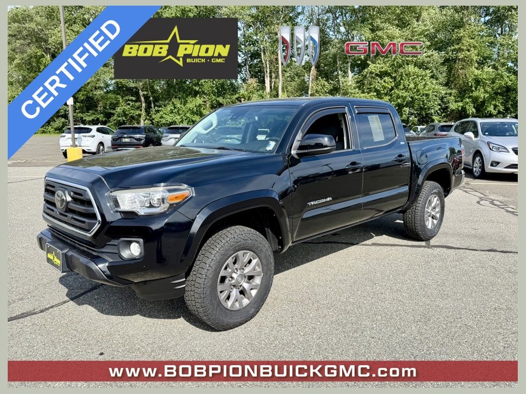 Midnight Black Metallic 2018 Toyota Tacoma Pickup Truck Four-Wheel Drive 6-Speed Automatic