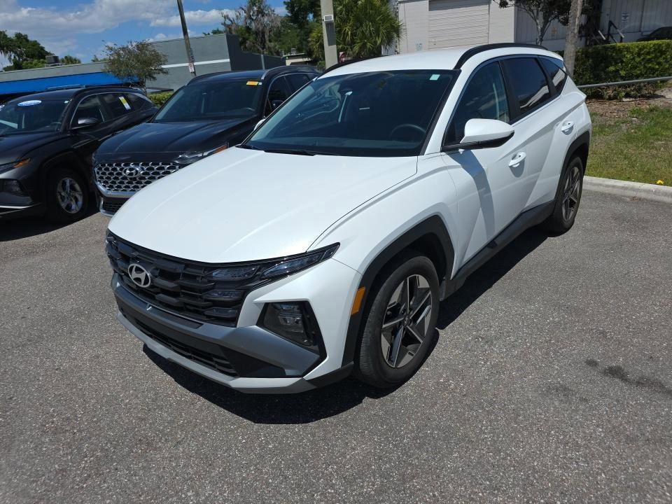 Serenity White Pearl 2025 Hyundai Tucson SEL FWD SUV / Crossover Front-Wheel Drive 8-Speed Automatic