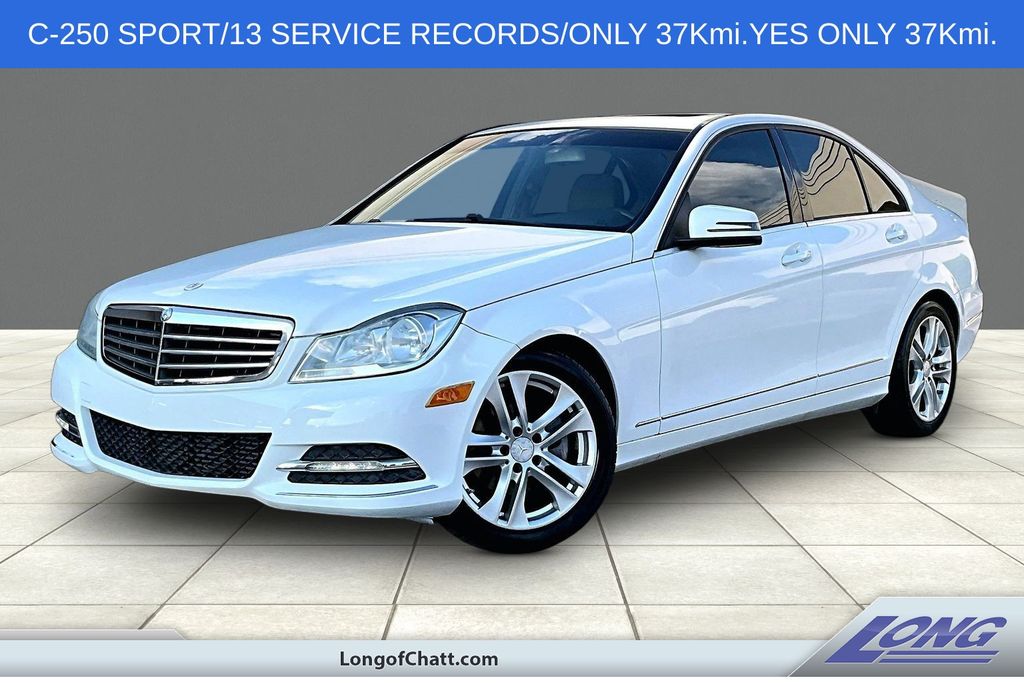 White 2013 Mercedes-Benz C-Class Sedan 7-Speed Automatic