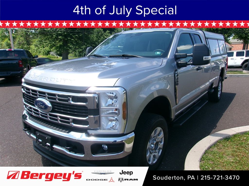 Silver Metallic 2024 Ford F-250 Super Duty Pickup Truck Four-Wheel Drive Automatic