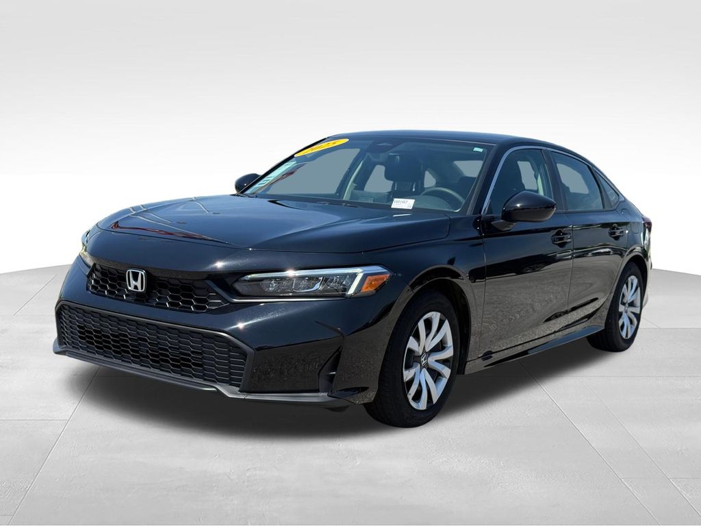 Gray 2025 Honda Civic Sedan Front-Wheel Drive Continuously Variable Transmission