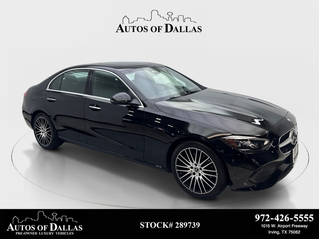 Black 2025 Mercedes-Benz C-Class Sedan Rear-Wheel Drive 9-Speed Automatic