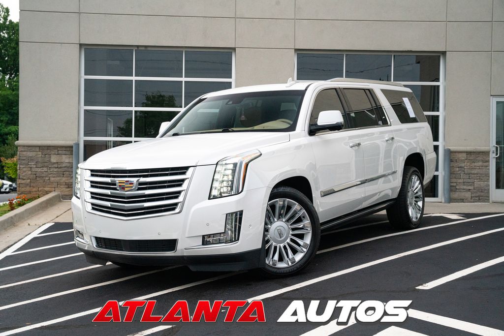 Crystal White Tricoat 2018 Cadillac Escalade ESV SUV / Crossover Four-Wheel Drive