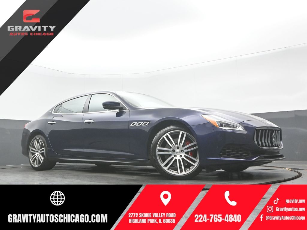 Blu Passione Metallic 2018 Maserati Quattroporte Sedan All-Wheel Drive 8-Speed Automatic