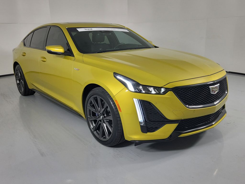 Cyber Yellow Metallic 2024 Cadillac CT5 V-Series AWD Sedan All-Wheel Drive Automatic