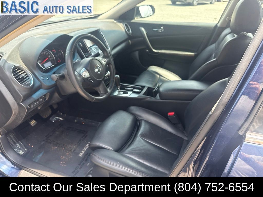Navy Blue Metallic 2012 Nissan Maxima Sedan Front-Wheel Drive Continuously Variable Transmission