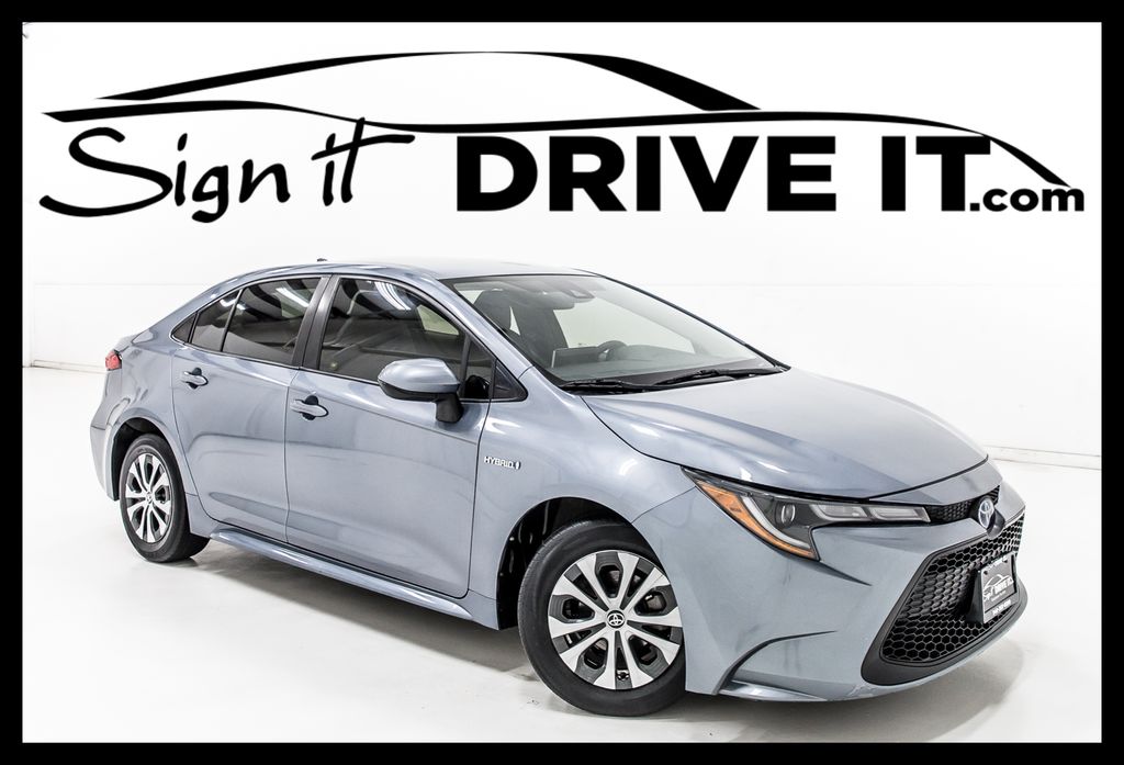 Celestite 2020 Toyota Corolla Hybrid Sedan Front-Wheel Drive Continuously Variable Transmission