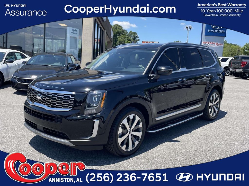 Ebony Black 2021 Kia Telluride S FWD SUV / Crossover Front-Wheel Drive 8-Speed Automatic