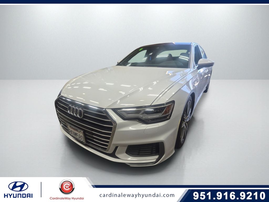 Glacier White 2019 Audi A6 55 TFSI quattro Premium Sedan AWD Sedan All-Wheel Drive 7-Speed Automatic