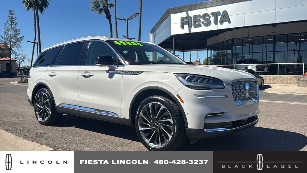 Ceramic White 2022 Lincoln Aviator Reserve AWD SUV / Crossover All-Wheel Drive Automatic