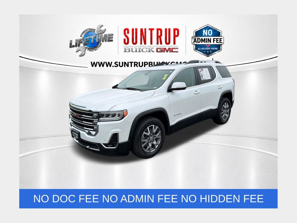 White Frost Tricoat 2022 GMC Acadia SUV / Crossover Front-Wheel Drive 9-Speed Automatic