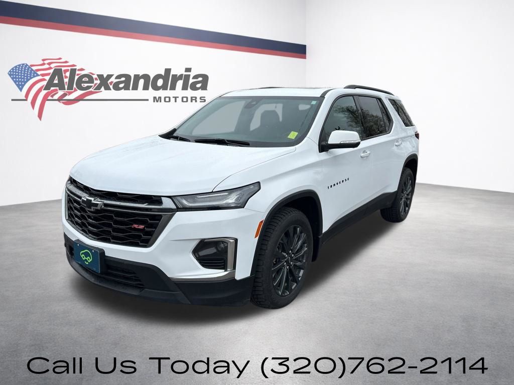 Summit White 2023 Chevrolet Traverse SUV / Crossover Four-Wheel Drive 9-Speed Automatic