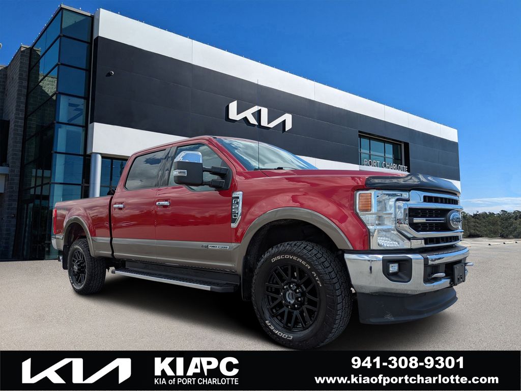Rapid Red Metallic Tinted Clearcoat 2020 Ford F-250 Super Duty Pickup Truck Four-Wheel Drive Automatic
