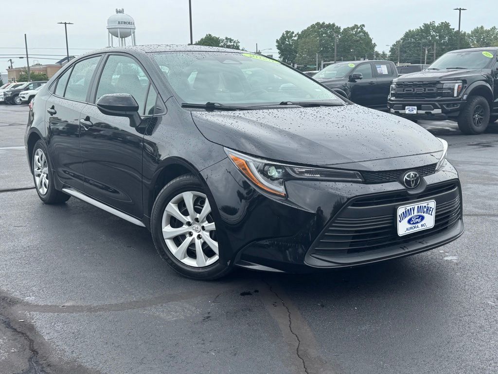 Midnight Black Metallic 2025 Toyota Corolla Sedan Front-Wheel Drive Continuously Variable Transmission